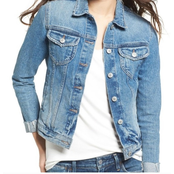 Tularosa Tamsen Distressed Denim Jacket Blue Medium Revolve EUC - Picture 2 of 12